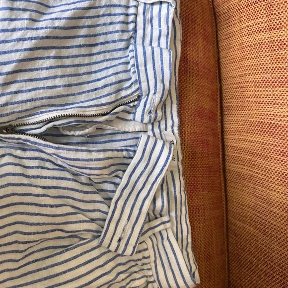 Madewell Blue and White Striped Fabric - Picture 2 of 3
